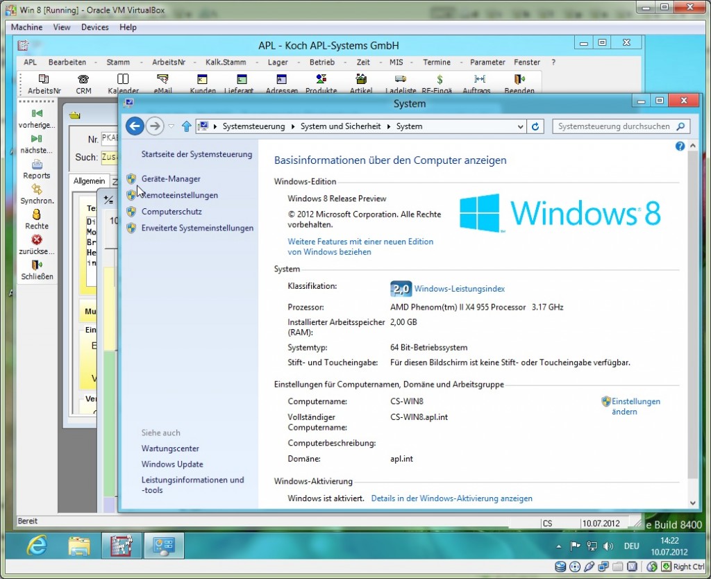 Win8 kennenlernen